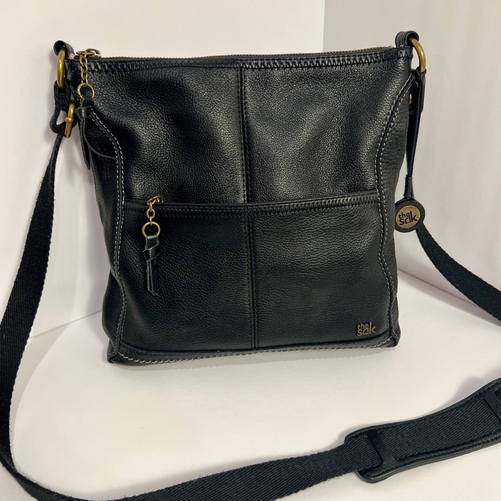The Sak Black Crossbody Bag with Adjustable Strap